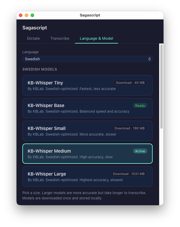 Image show SagaScripts models settings